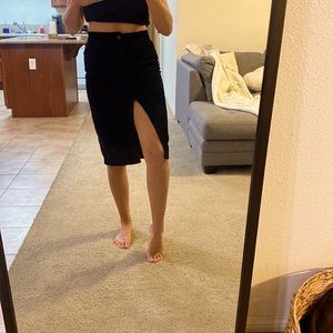 Forever21 corduroy midi skirt!